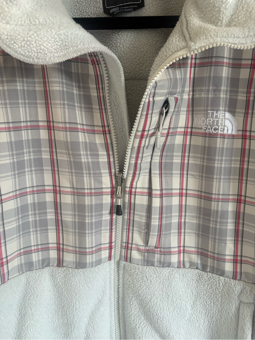 The North Face Light Gray Plaid-Accent Fleece Jacket - Picture 5 of 6